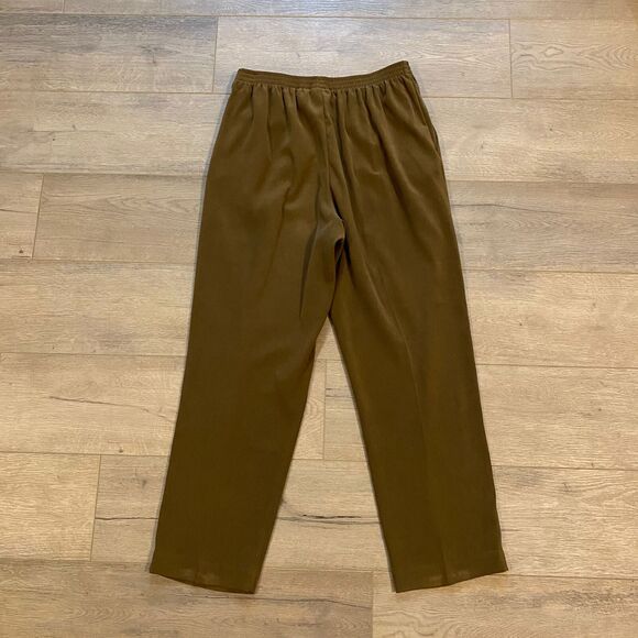 Alfred Dunner Pull On Pants ~ Sz 12 ~ Brown ~ High Rise ~ 27" Inseam - Picture 5 of 6